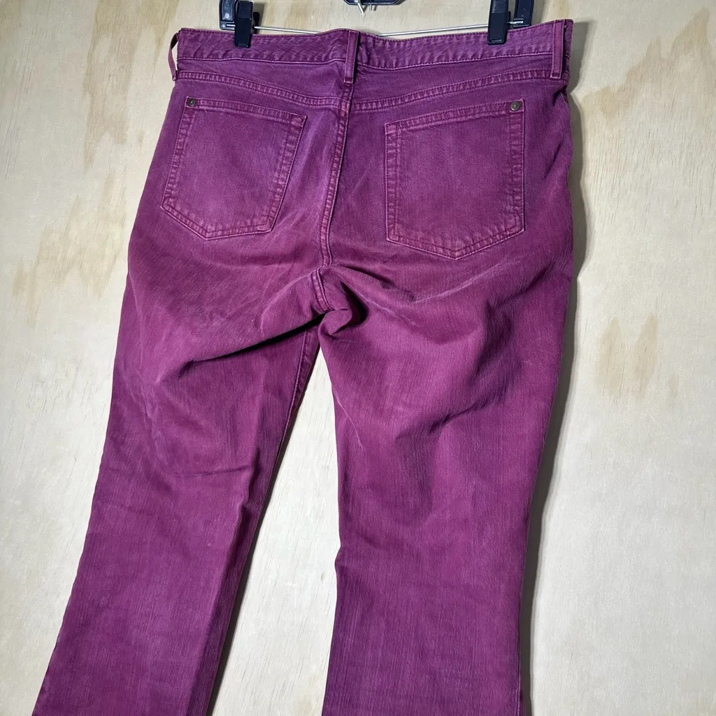 Eddie Bauer Classic Fit Slim Straight Maroon Jeans Size 12 - Image 8