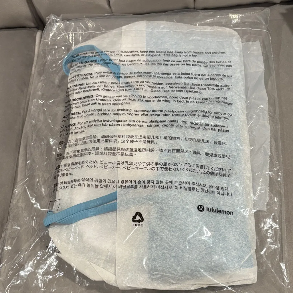 Lululemon Like a Cloud Ribbed Longline Bra *Light Support B/C Cup Washed Blue 10 - Image 6