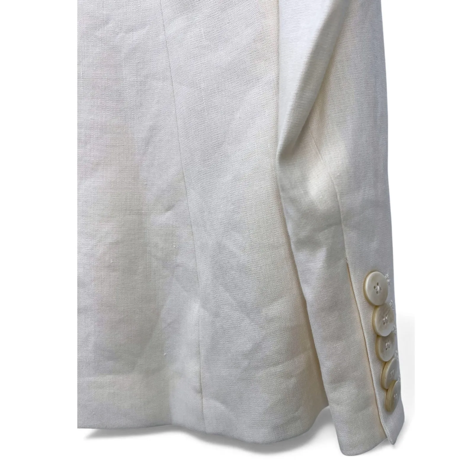 NWT Veronica Beard  | 10 | Miller Dickey Blazer Linen Double Breast Women Ivory - Image 7