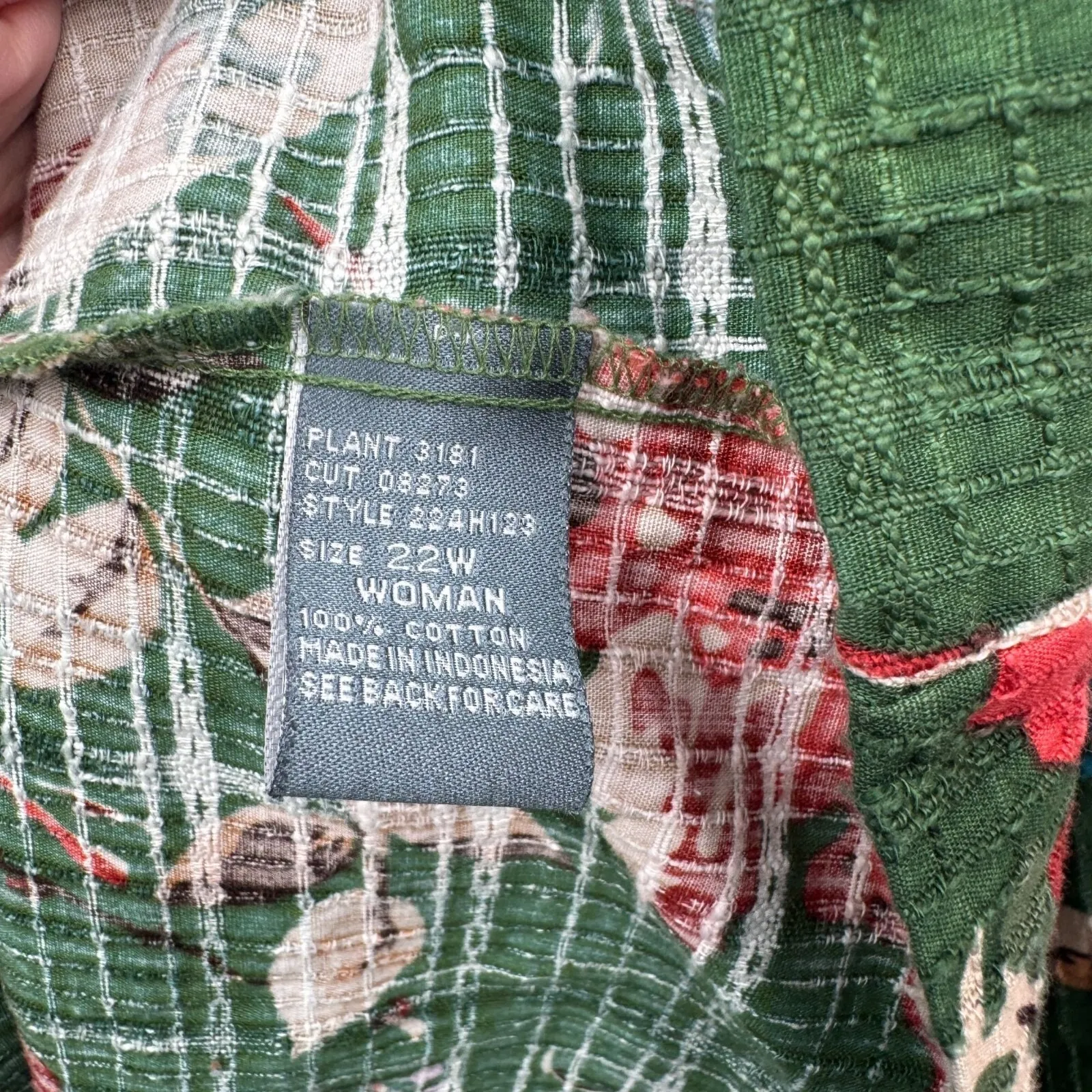 Vintage Koret Romantic Quilted Jacket Plus 22W Green Forest Fairy‎ Cottagecore - Image 8