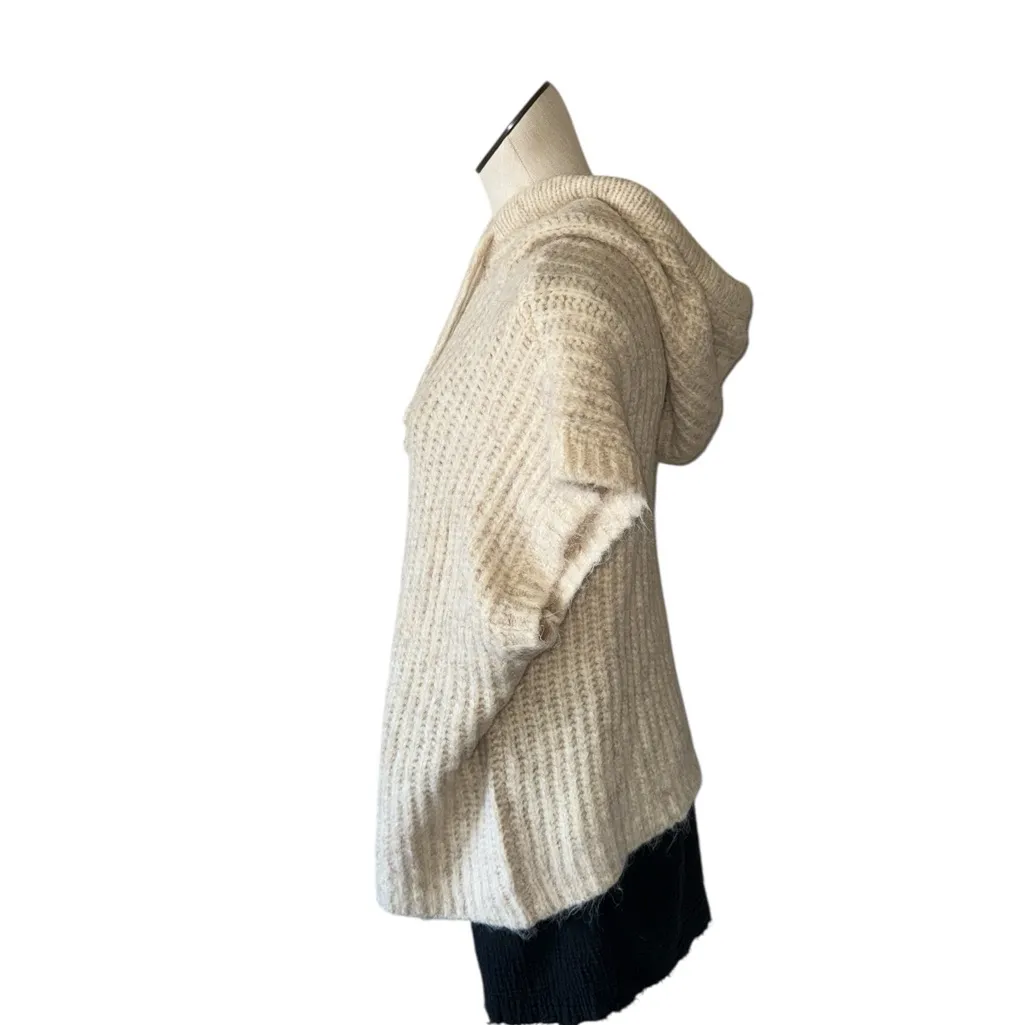 NWT ZARA Hooded Short Sleeve Sweater Vest Chunky Minimalist Bloggers Fave Medium - Image 4