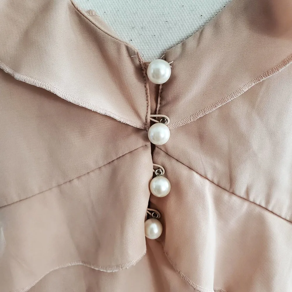 Express Pink Tiered Spaghetti Strap Camisole Top M - Image 3