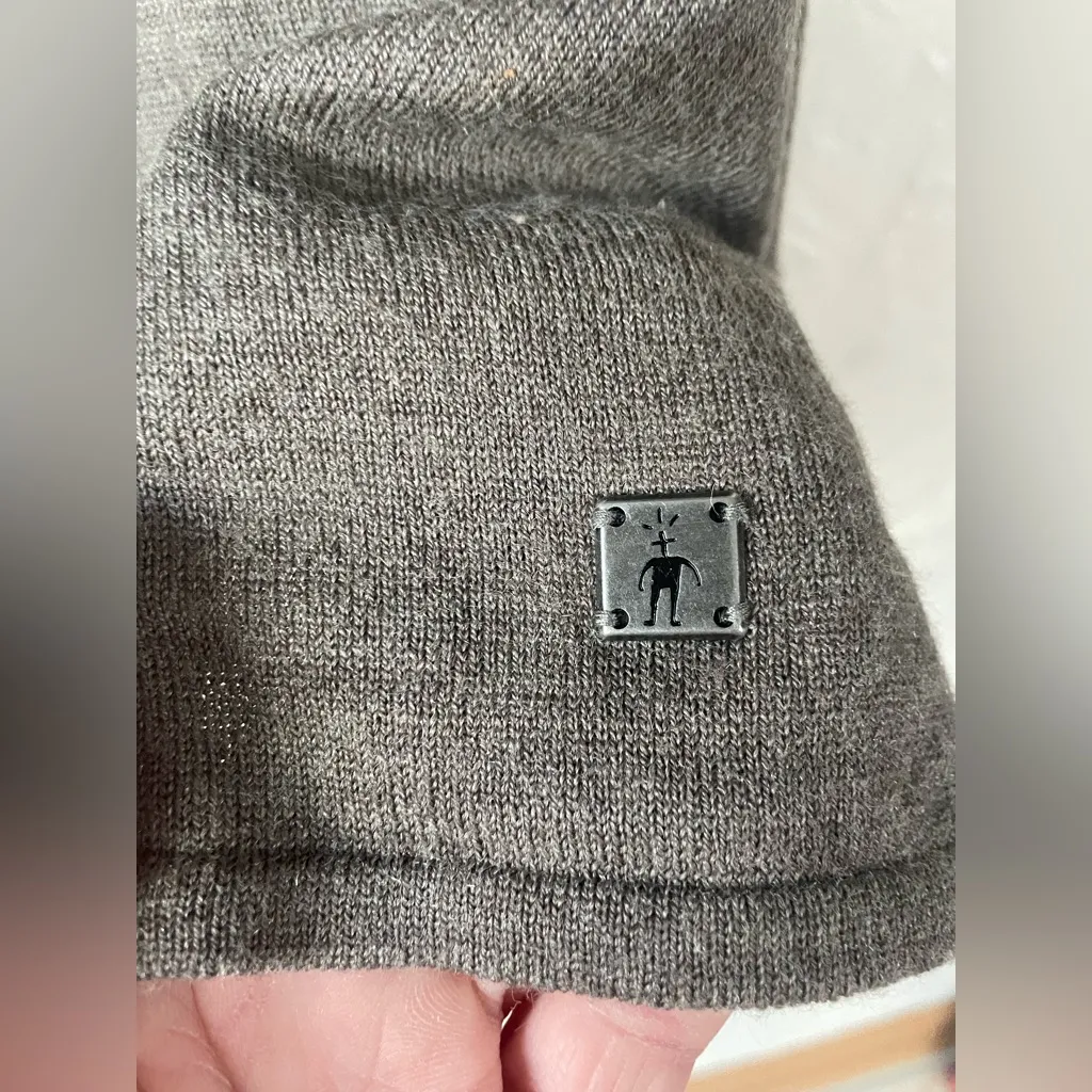 Women’s Smartwool Edgewood Cowl Neck Tunic Sweater, Merino Wool Blend, Gray; M - Image 5