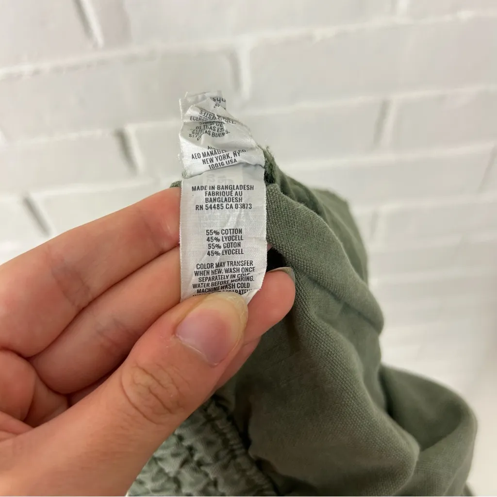 Aerie Babewatch Green Pull On Casual Shorts Size S - Image 10