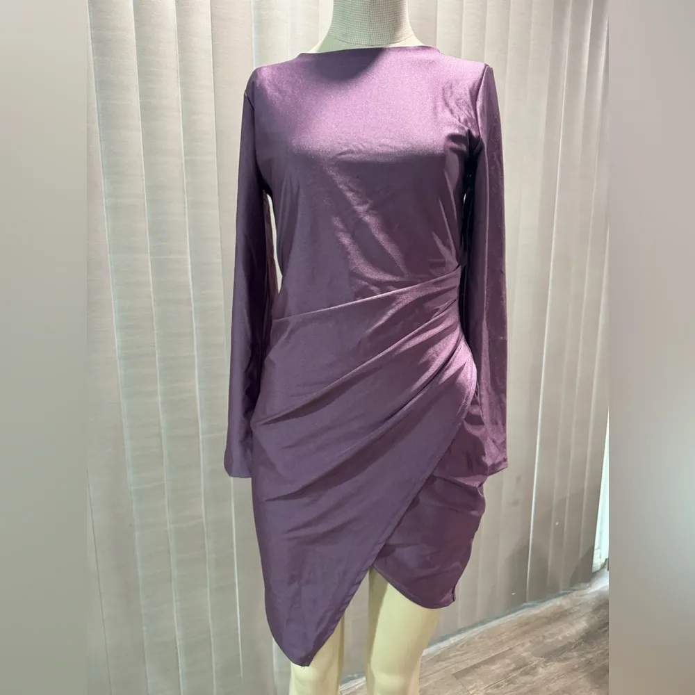 BOUTIQUE wrap style purple dress ✨ Size L - Image 15