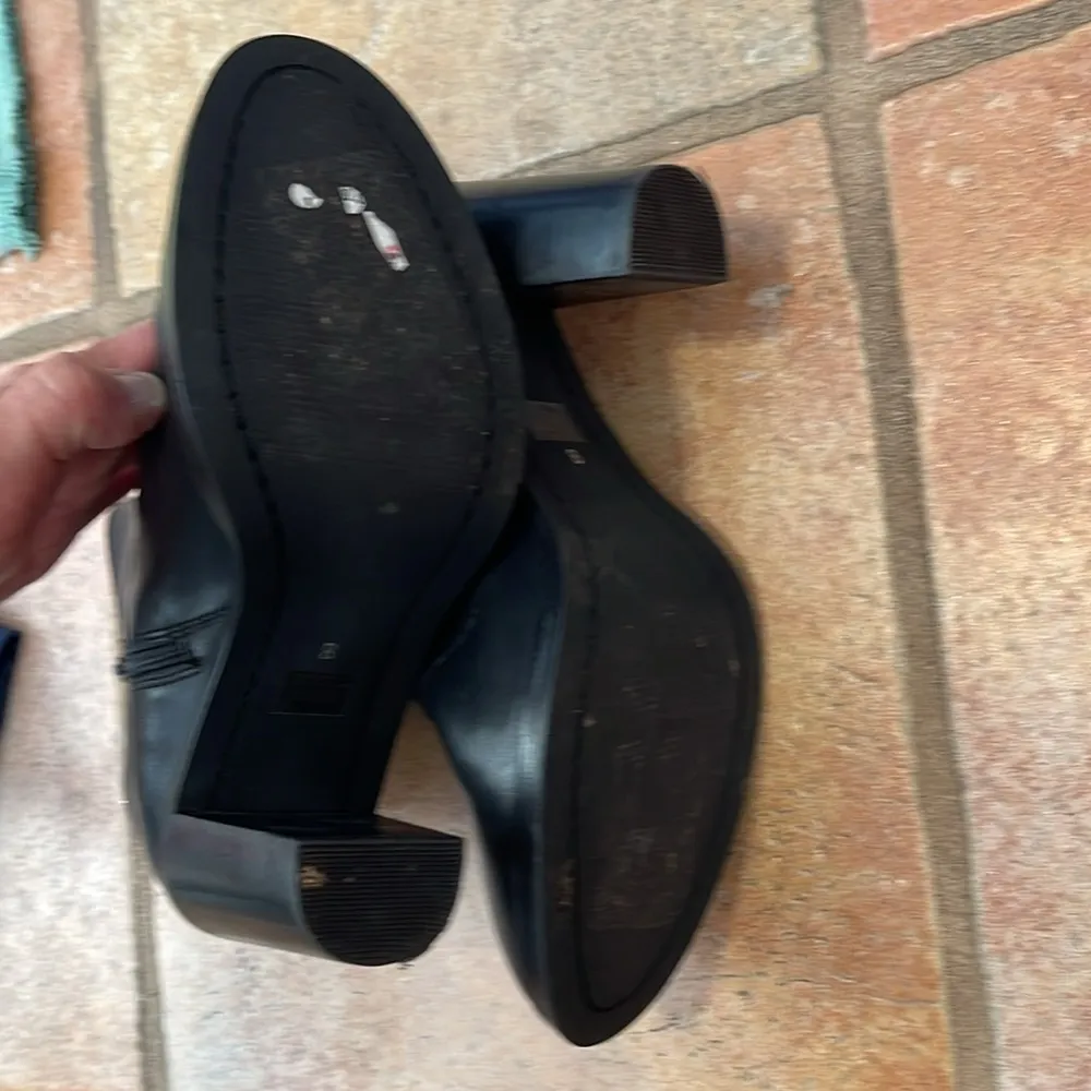 Seychelles leather zip heeled bootie black size 8 - Image 6