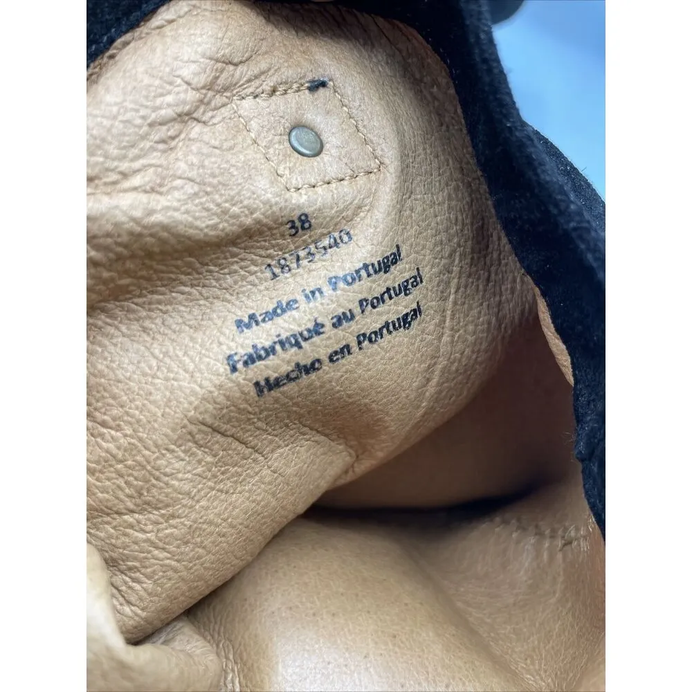 Lady Luck Black Tall Heel Women’s Boots‎ Black Suede Made in Portugal Size 38 - Image 5