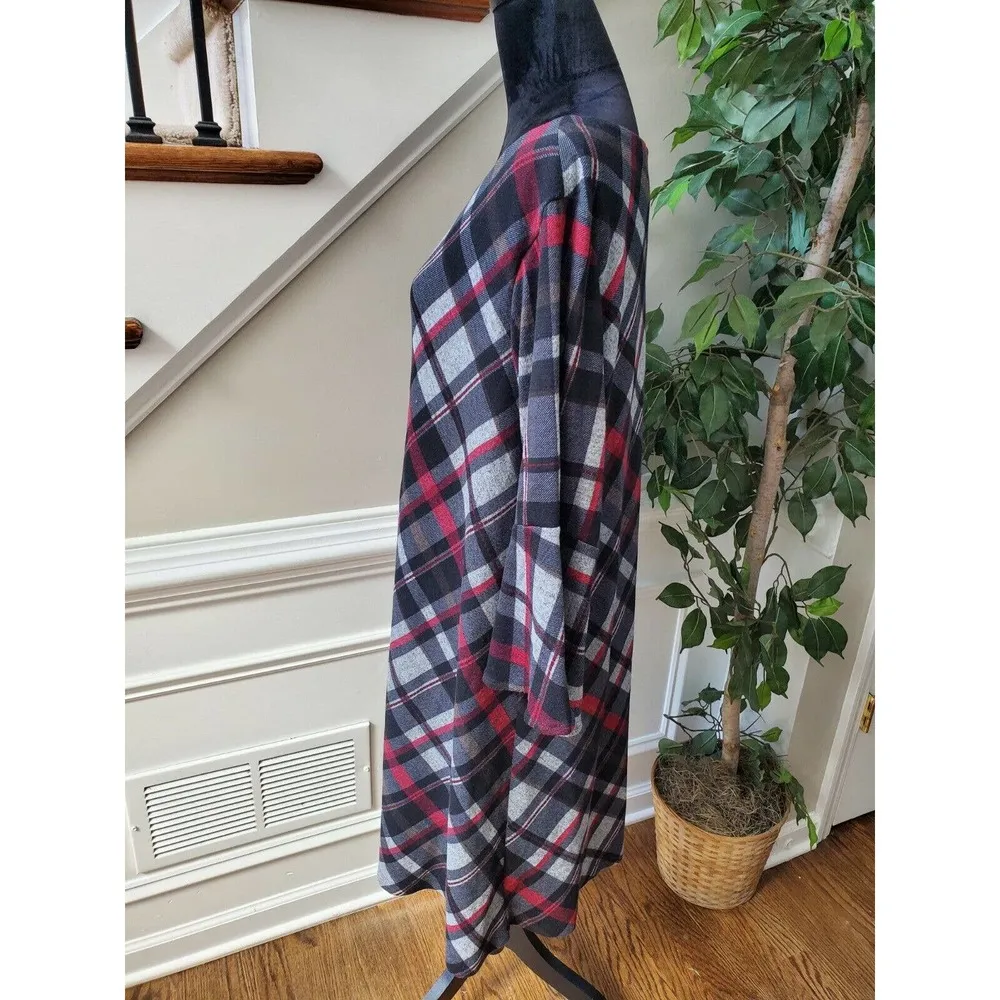 Jessica Howard Women Polyester Round Neck Long Sleeve Knee Length Dress Size 2X - Image 7