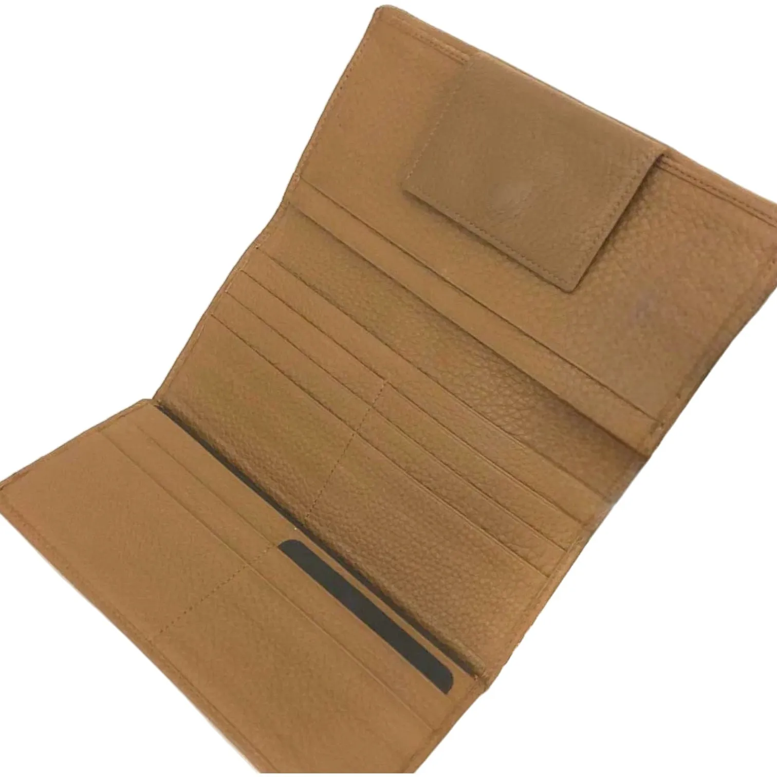 BVLGARI Logo Mania Beige Canvas Leather Long Bifold Wallet, 7.5"x4.1" - Image 6