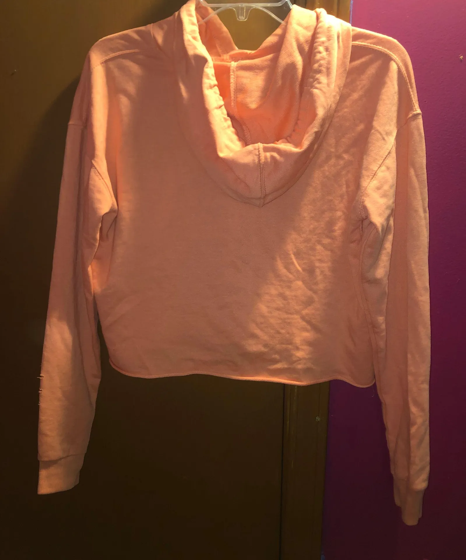 “” Peach/Orange Cropped Longsleeve - Image 4