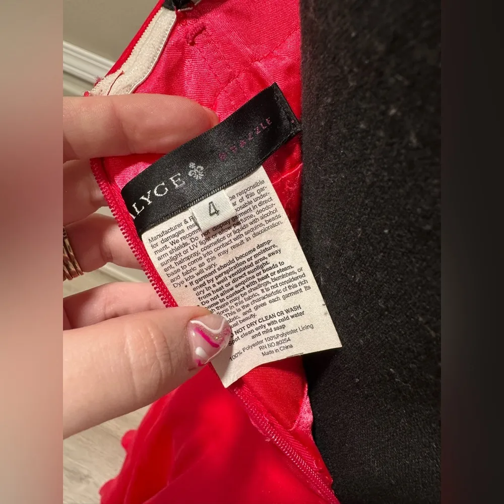 Alyce Paris Strapless Pink Gown with Sequin Bodice - Image 5