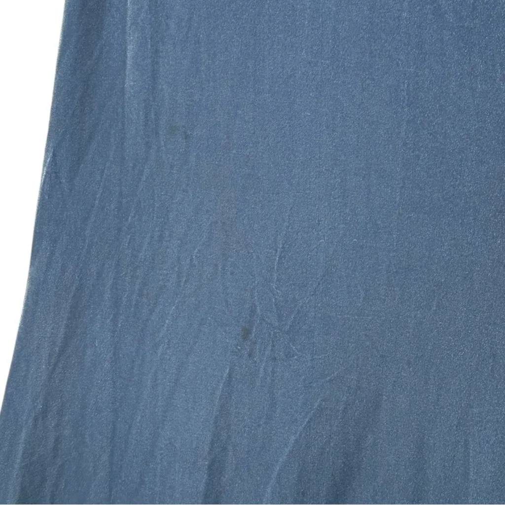 Jenny Yoo Cybill Velvet Blue Asymmetrical One-Shoulder Bridesmaid Dress Size 8 - Image 7