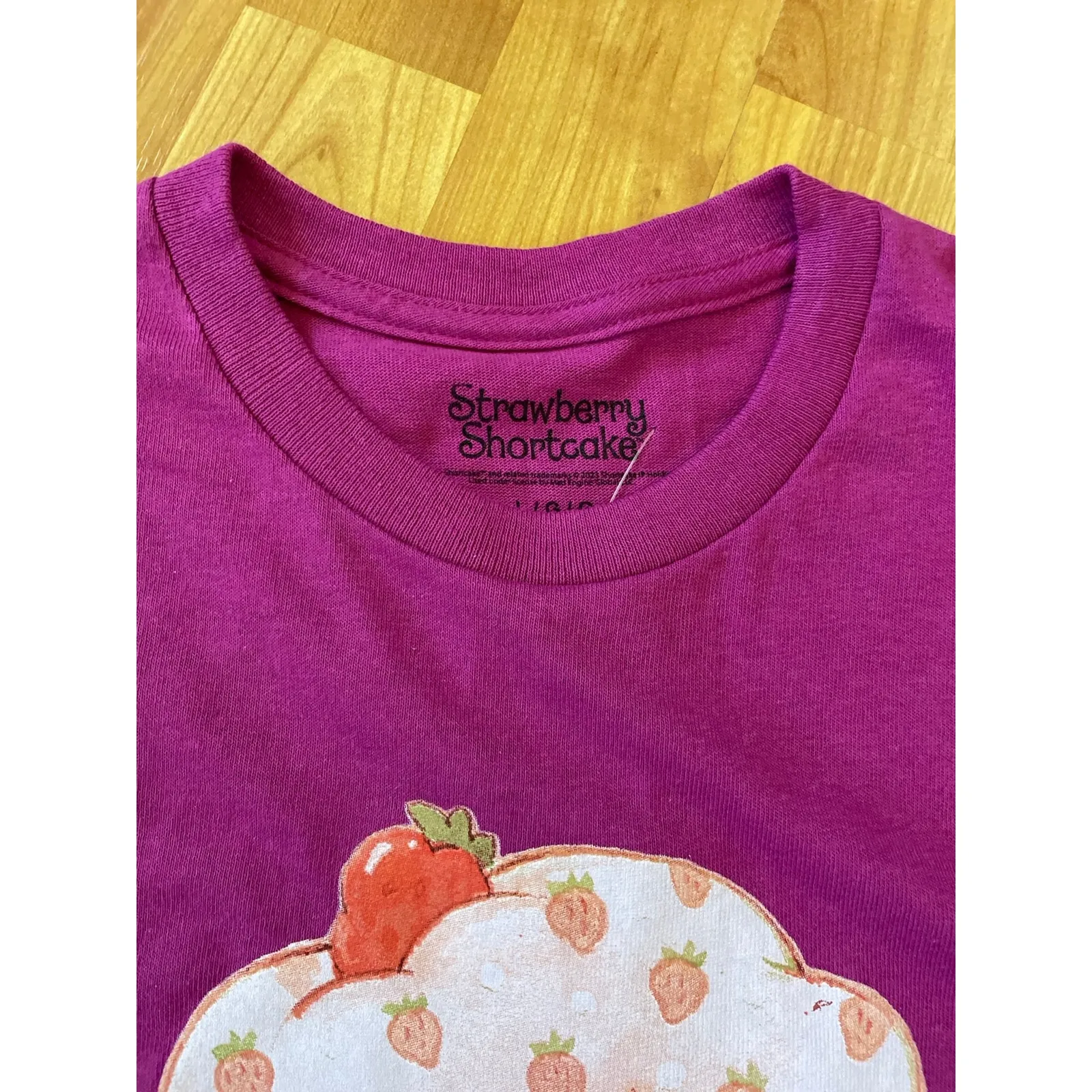 Strawberry‎ Shortcake T Shirt Purple Size L - Image 3