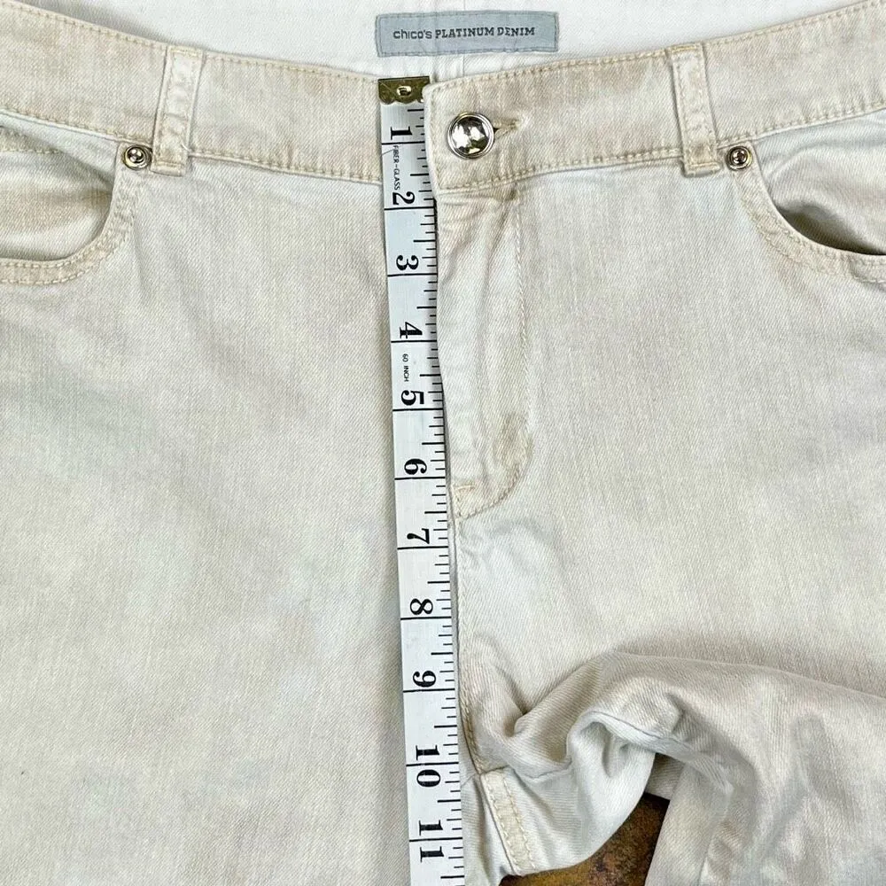 Chico’s Platinum Denim Ultimate Fit 1.5 Medium 10 - Image 5