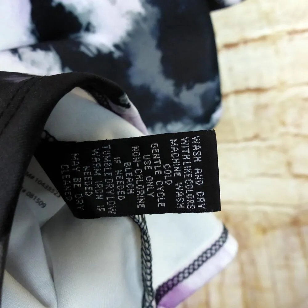 Torrid Floral Skater Swing Skirt Women Plus Size 3 Purple Black Watercolor Print - Image 12