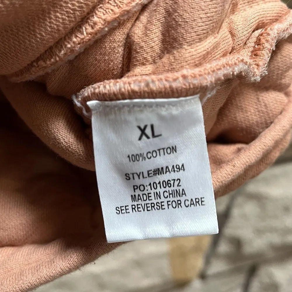 Pink Lily Cozy Cotton Quilted Vest  Apricot Tan XL - Image 6