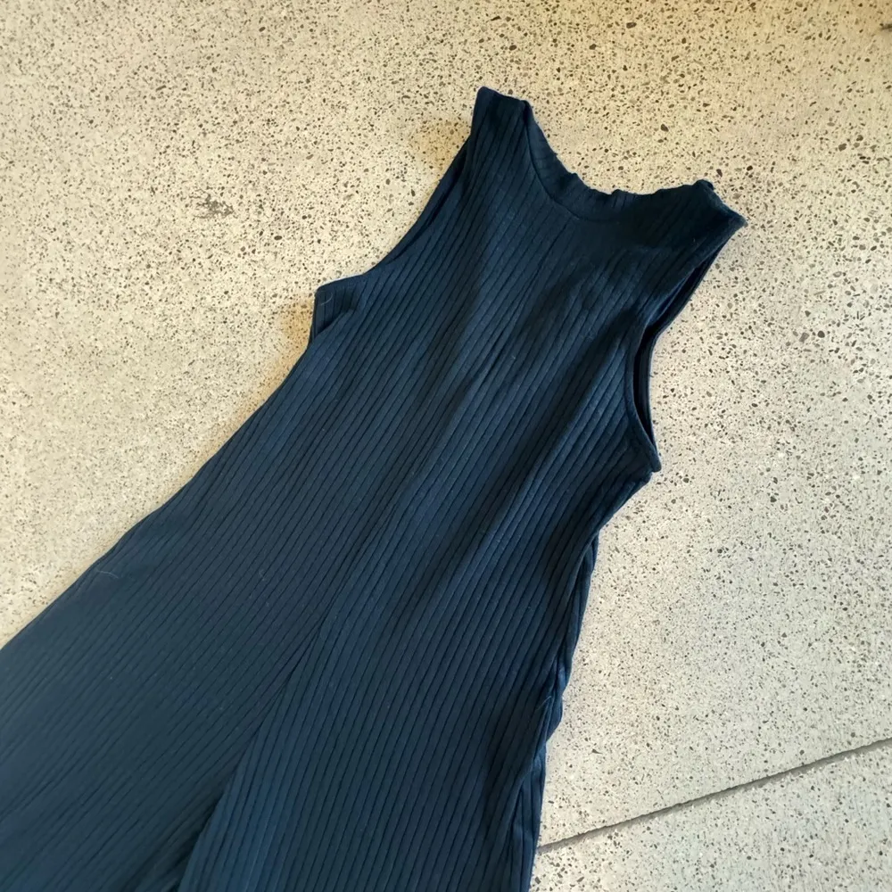 zara jumpsuit. navy - Image 2