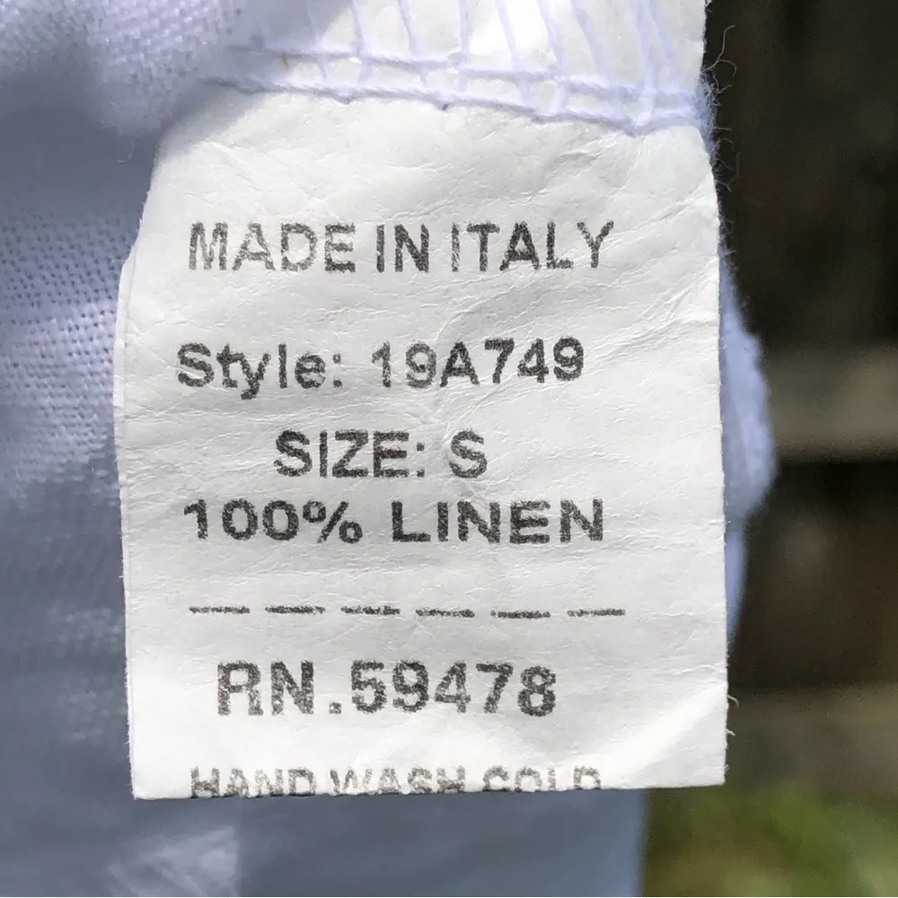 Francesca Bettini White Linen Maxi Dress Size S - Image 7