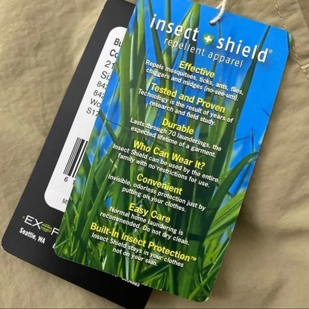 Exofficio • NWT Khaki BugsAway Sol Cool Ampario Shorts Size 8 - Image 30