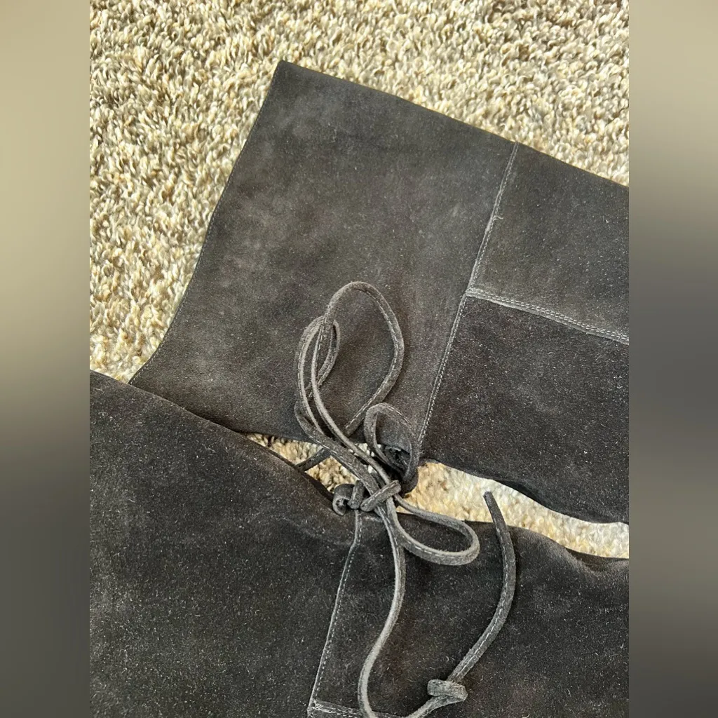 Free People Black Suede NWOT Echo Platform Over‎ The Knee Boot Size 9.5 - Image 10