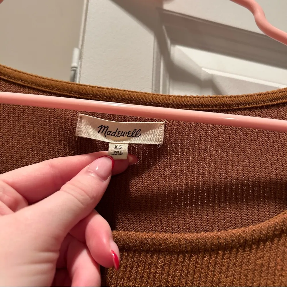 Madewell Ottoman Ribbed Square-Neck Top - Image 6