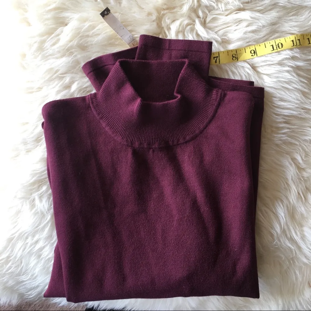 NWOT Pendleton Silk Blend Mock Turtleneck Sweater - Image 5