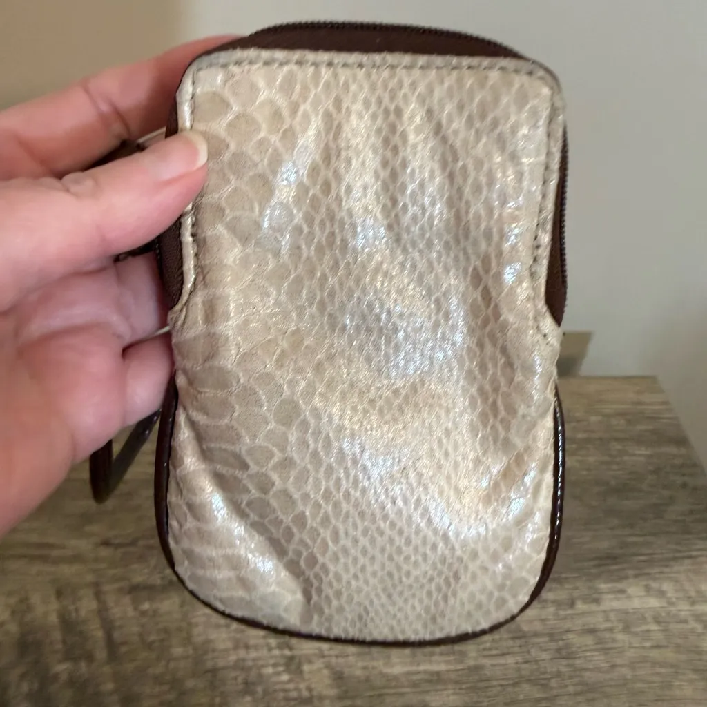 2 Unbranded Wristlets Phone or Cigarette Holder Black faux Leather & Reptile - Image 6