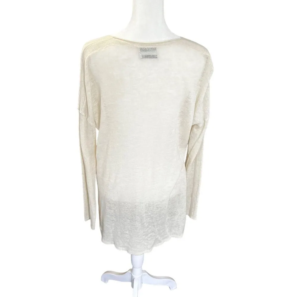 Aritzia Babaton Wool Long Sleeve V Neck Tunic Sweater - Image 5