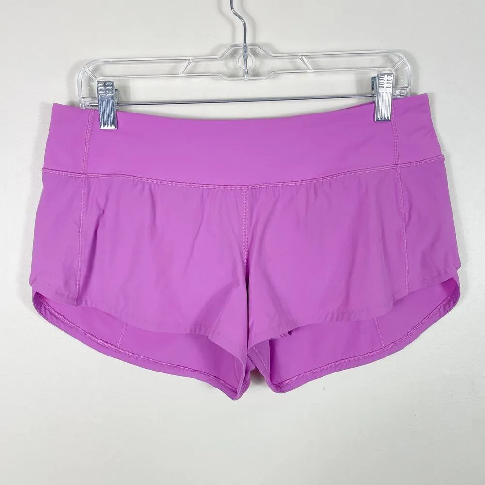 Lightweight Low Rise Speed Up Short with 2.5" Inseam in Magenta Glow - Image 2
