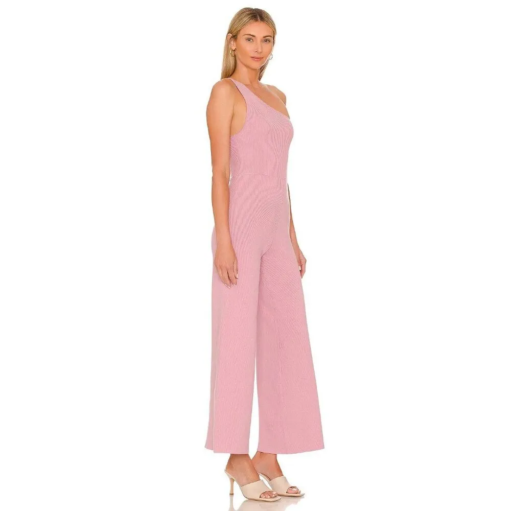 Free People Waverly Jumpsuit in Lilac Wine Medium New Womens Knit Outfit - Image 3