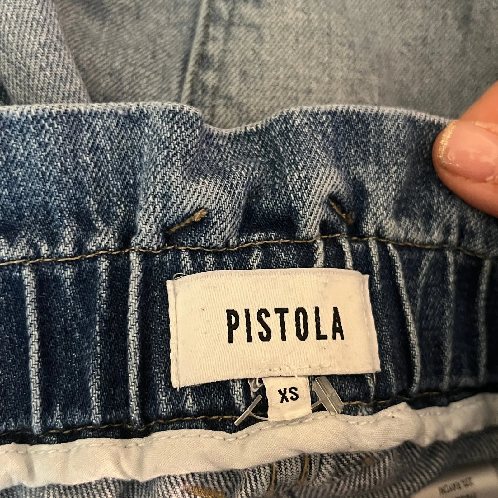 Anthropologie Pistola Dakota Ultra High Rise Paperbag Slim Jeans Women XS - Image 3