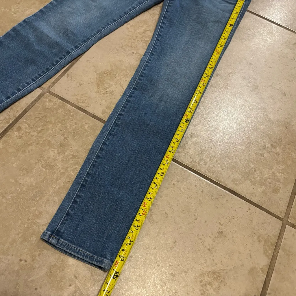 Frame Denim Jeans Size 26 Le Skinny De Jeanne Woodley Stretch Medium Wash Blue - Image 7