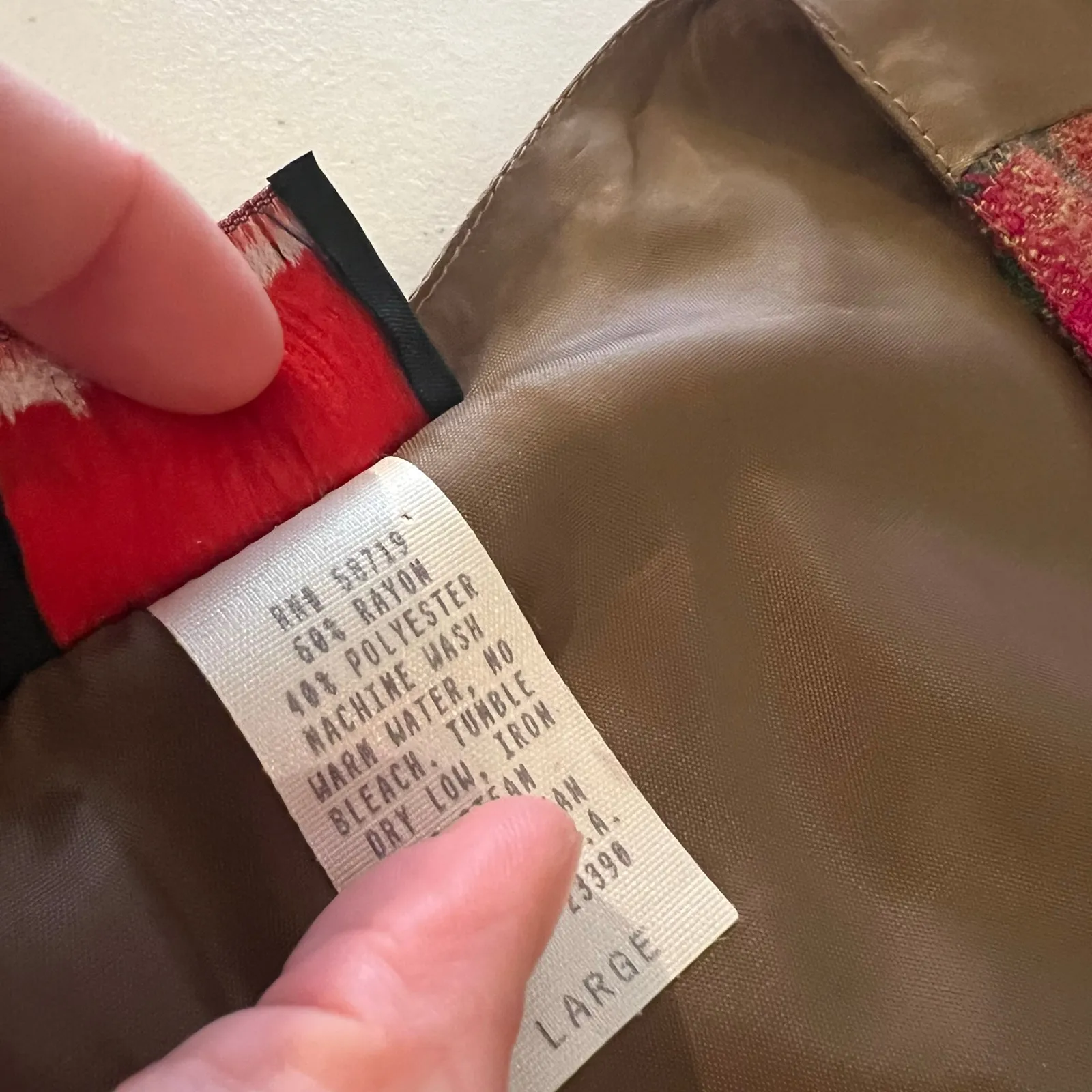 Vintage 90s Pink & Green Plaid Print Button Front Vest Top Size Large USA - Image 6