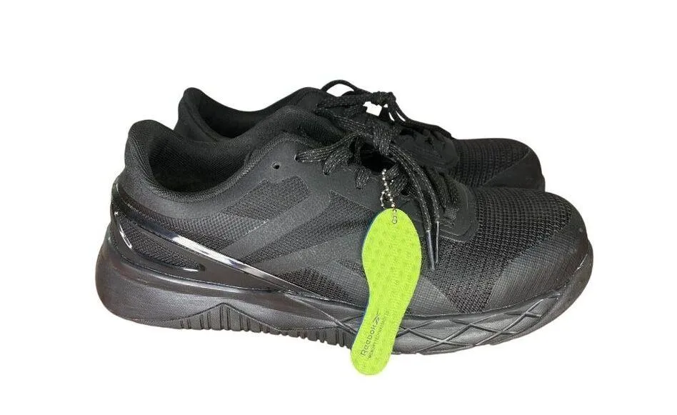 Reebok Nanoflex TR Work Athletic Shoe Comp Toe  Black Memory Tech Massage Insole - Image 4