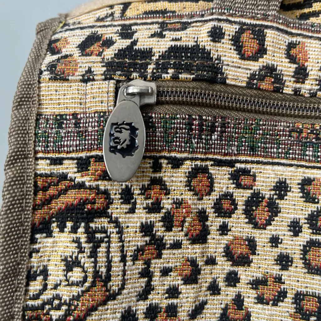 Betty boop Safari Print Backpack with Animal Patterns Brown - Image 6