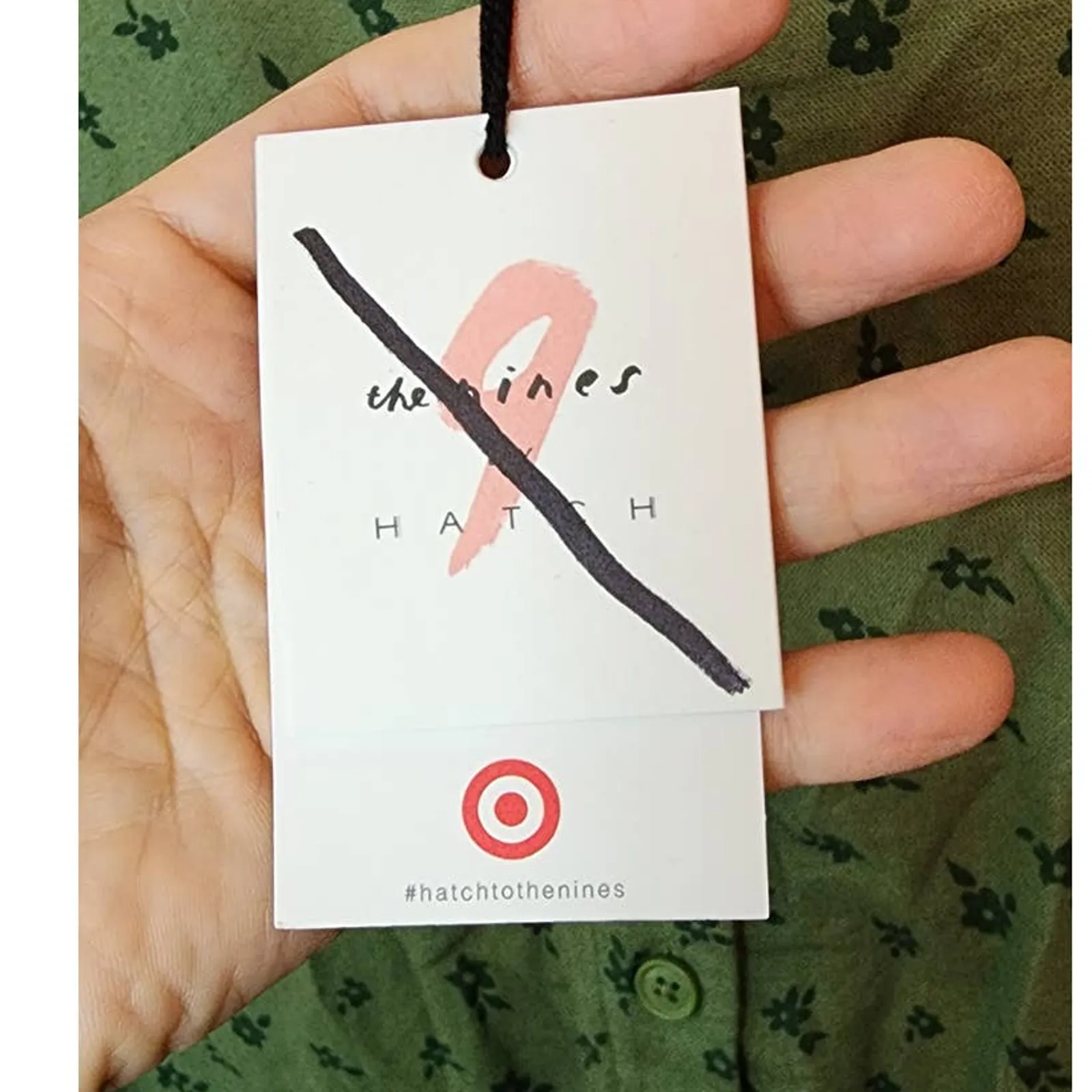 The Nines by HATCH Maternity 3/4 Sleeve Jumpsuit Floral Olive Green Small NEW - Image 5