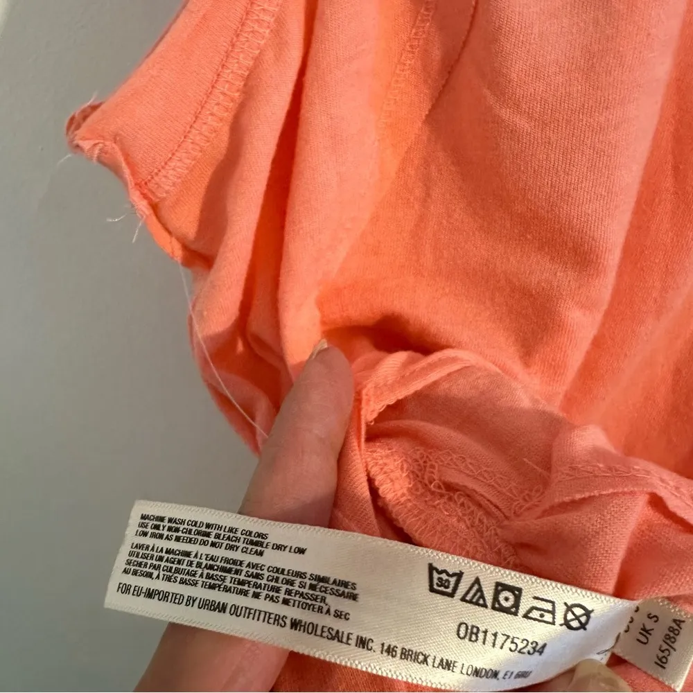 Free People Movement City Lives Oversized Tank top in neon coral New size small - Image 12