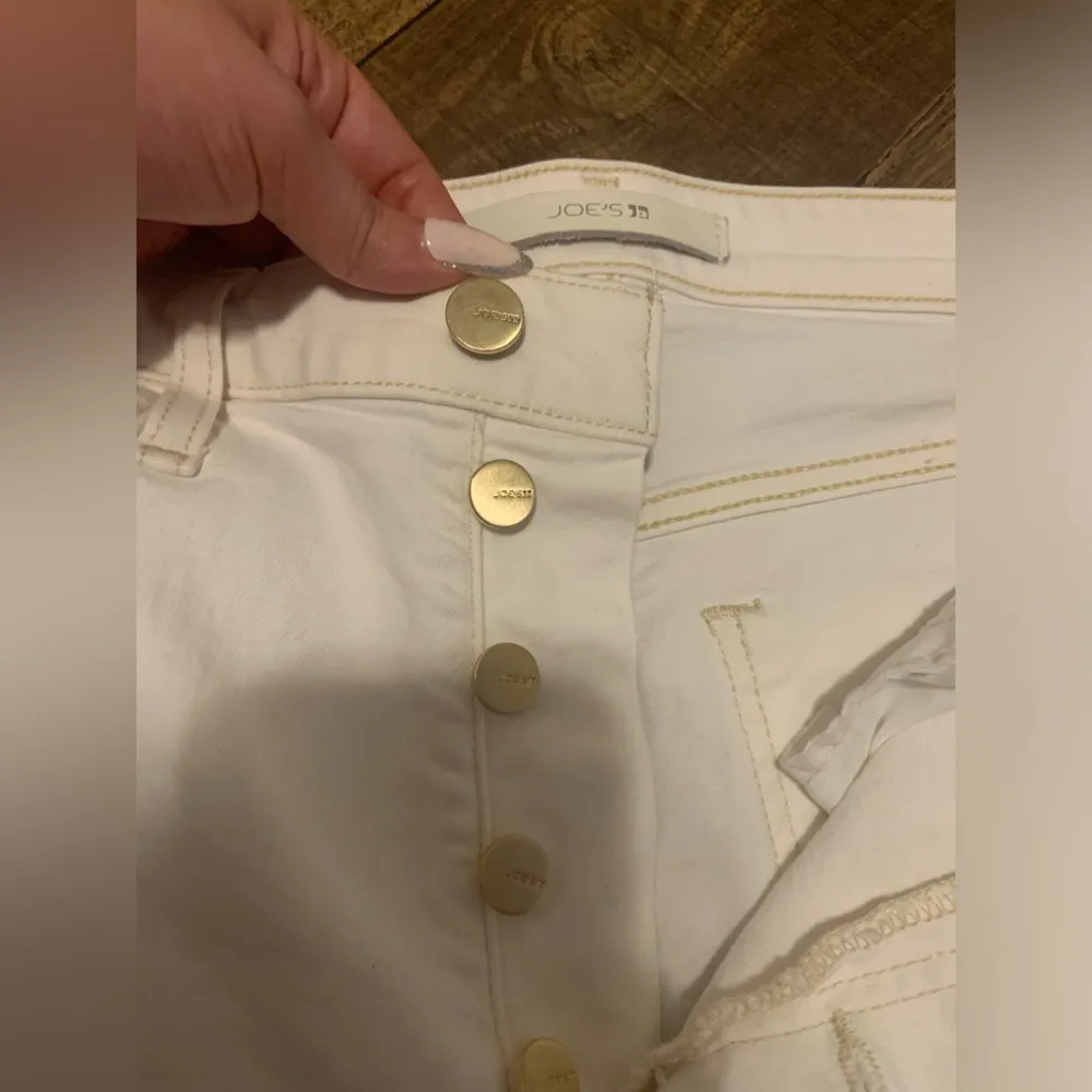 Nwot Joe jeans the Blake white fray high rise wide leg crop $200 28 casual fall - Image 8