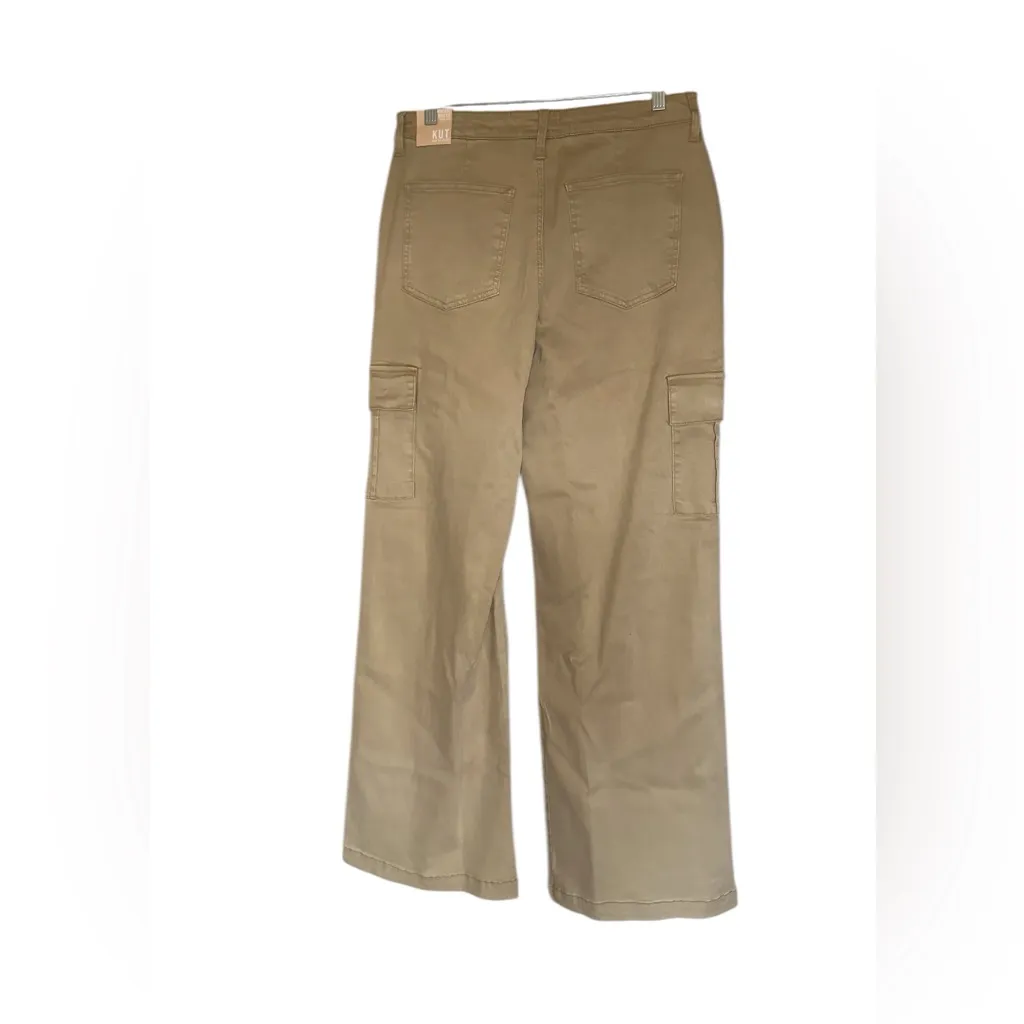 NWT Kut From The Kloth X Nordstrom Miller Wide Leg Pant 14 Camel - Image 3
