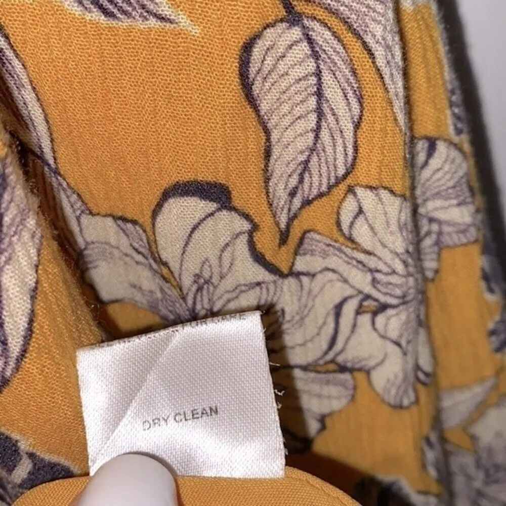 Market & Spruce yellow floral dress size small - Image 11