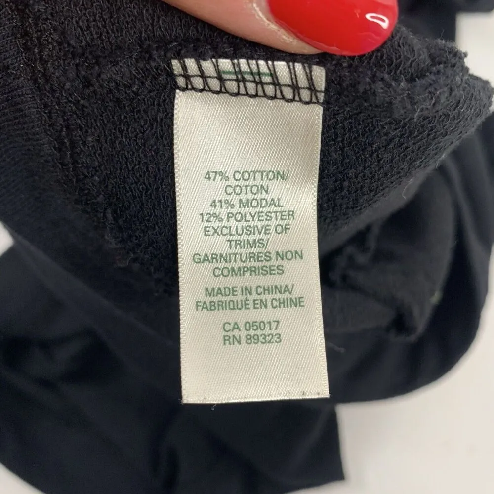 Roots Canada Size M Sweatshirt Shirt Cowl Turtleneck Neck Short Dolman Sleeve - Image 6