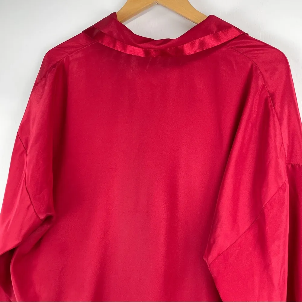 Victoria’s Secret Red Button Up Pajama Top - Image 8