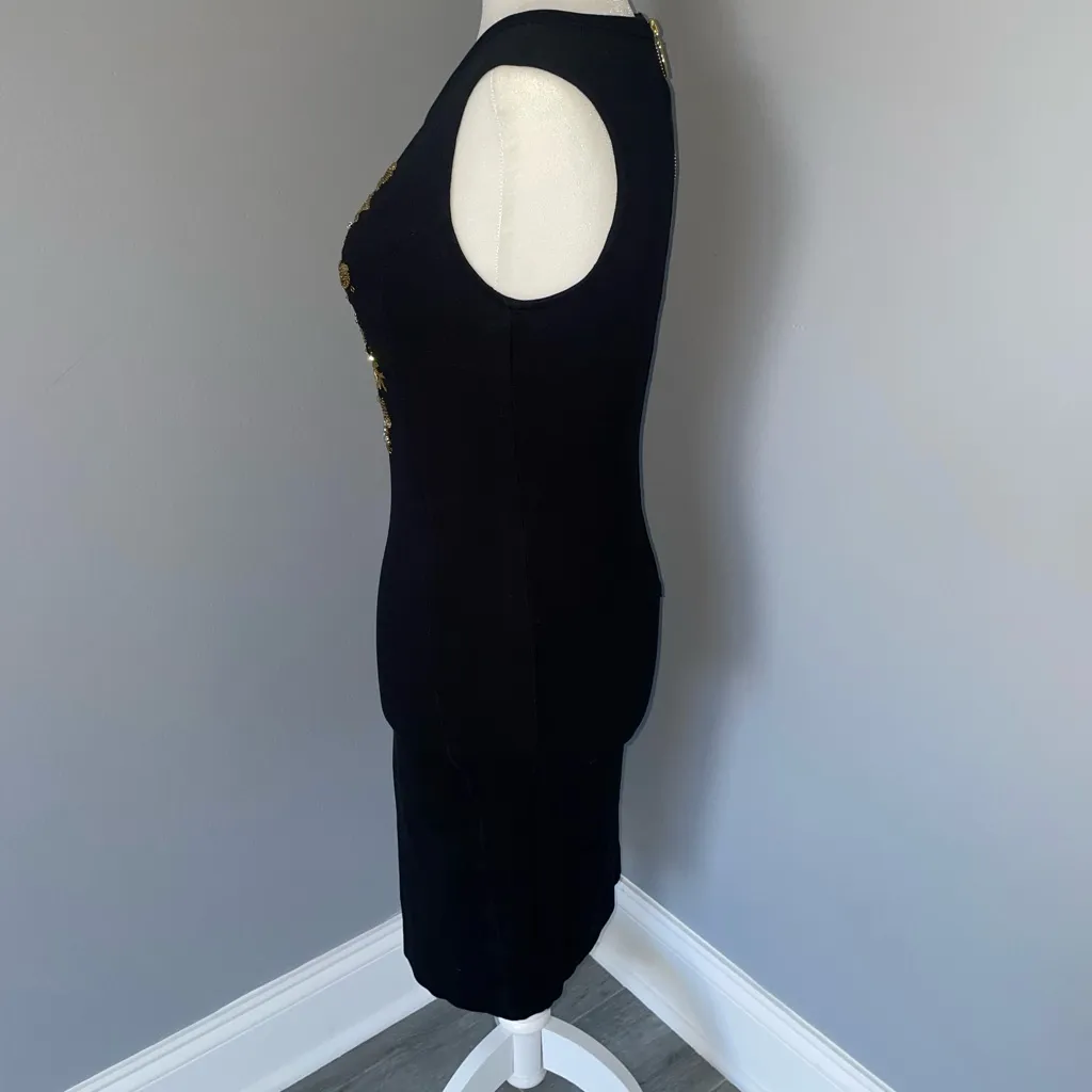NWOT JUICY COUTURE Black Beaded Sequence Bodycon dress size 0 - Image 4