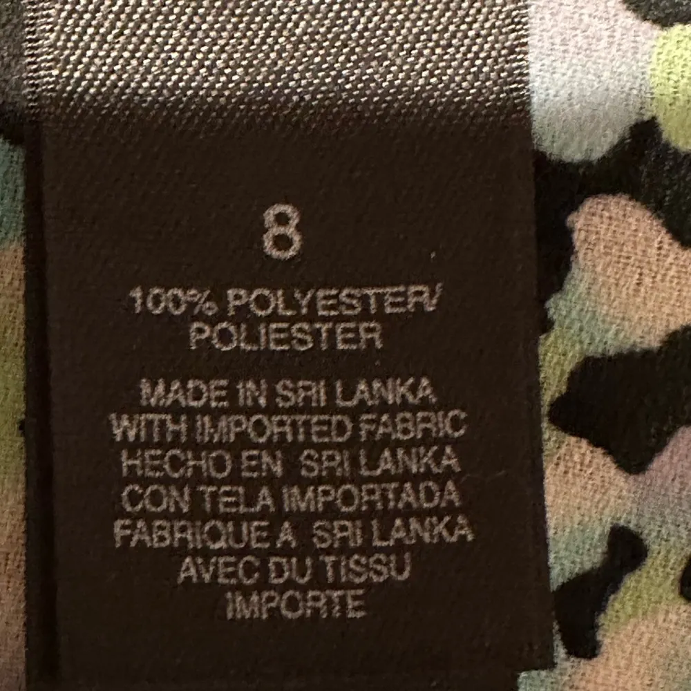 Studio  Purple Green Blue Black Sheer Skirt Set SZ 8 Light Material - Image 9