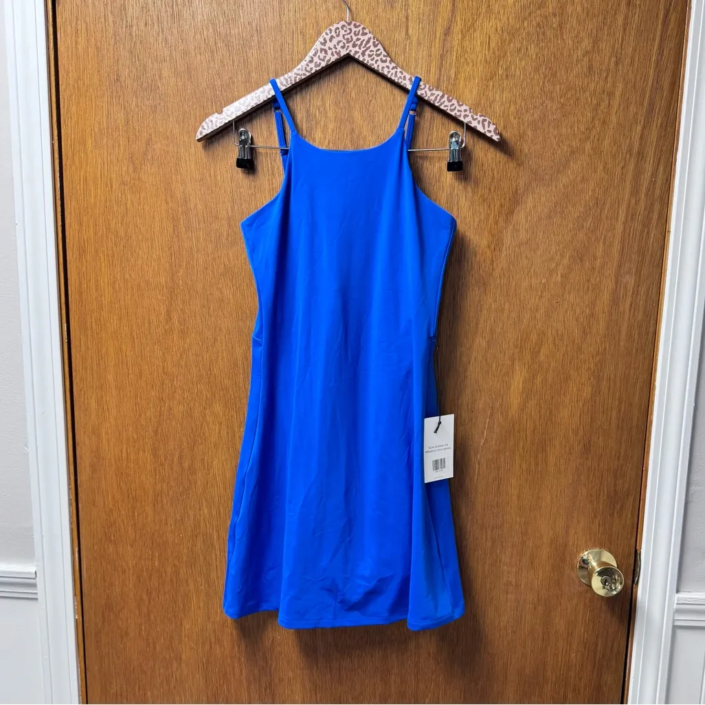 NEW Girlfriend Collective Naomi Athletic Workout Mini Dress Blue Medium M NWT - Image 16