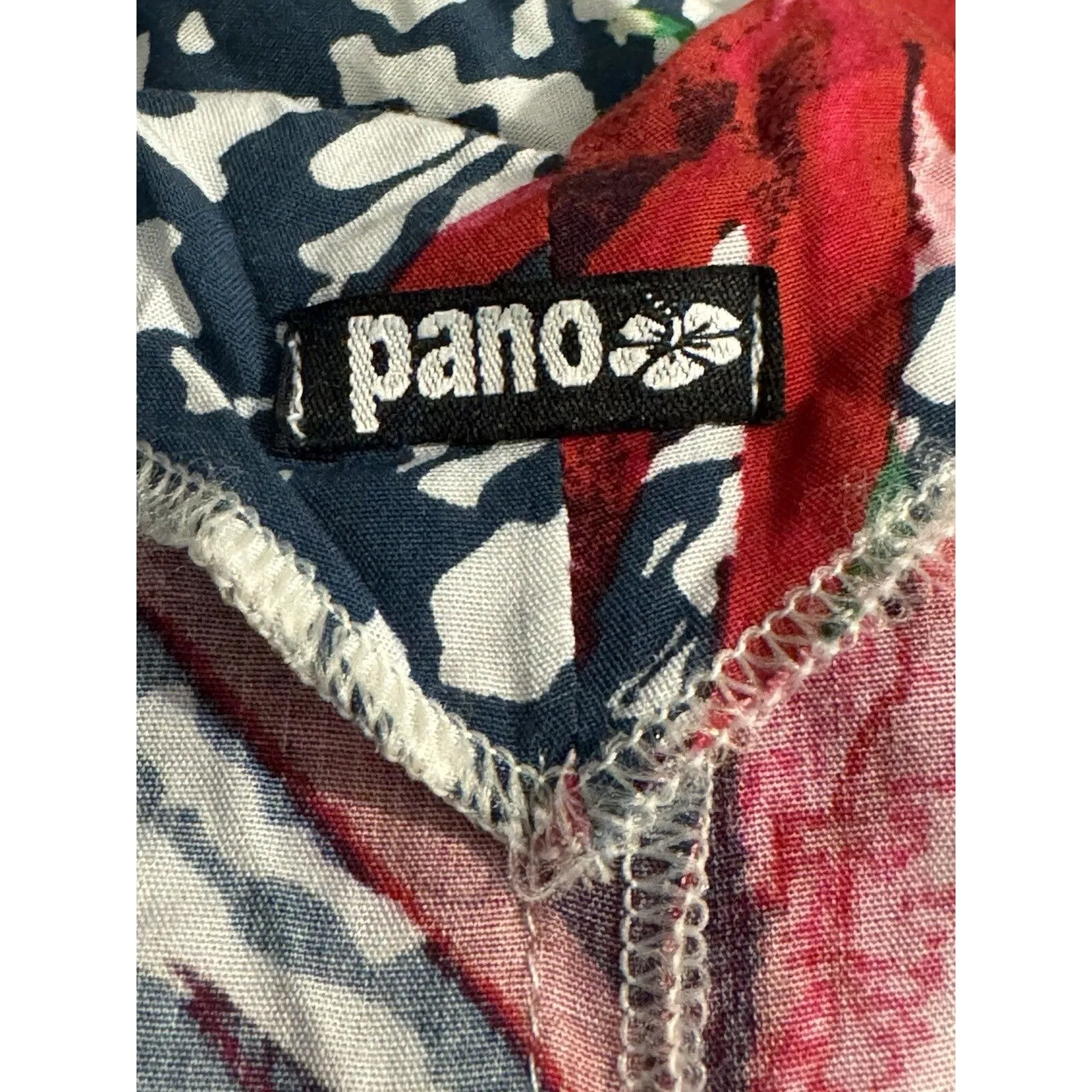 Pano Womens Romper Jumpsuit Sz Large Floral Tropical Vacation Hawaiian Travel - Image 9