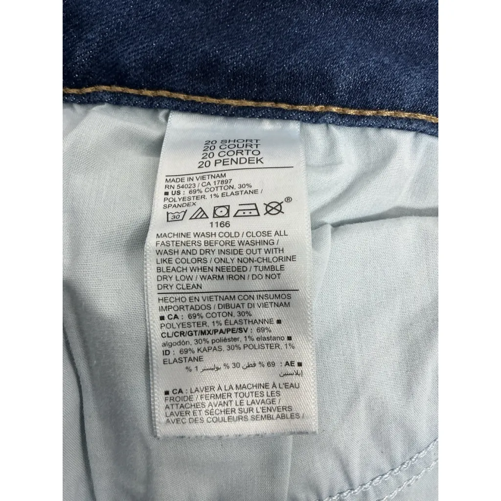 Womans Old Navy Blue Jeans 20 Short High Rise Straight Excellent Condition - Image 4