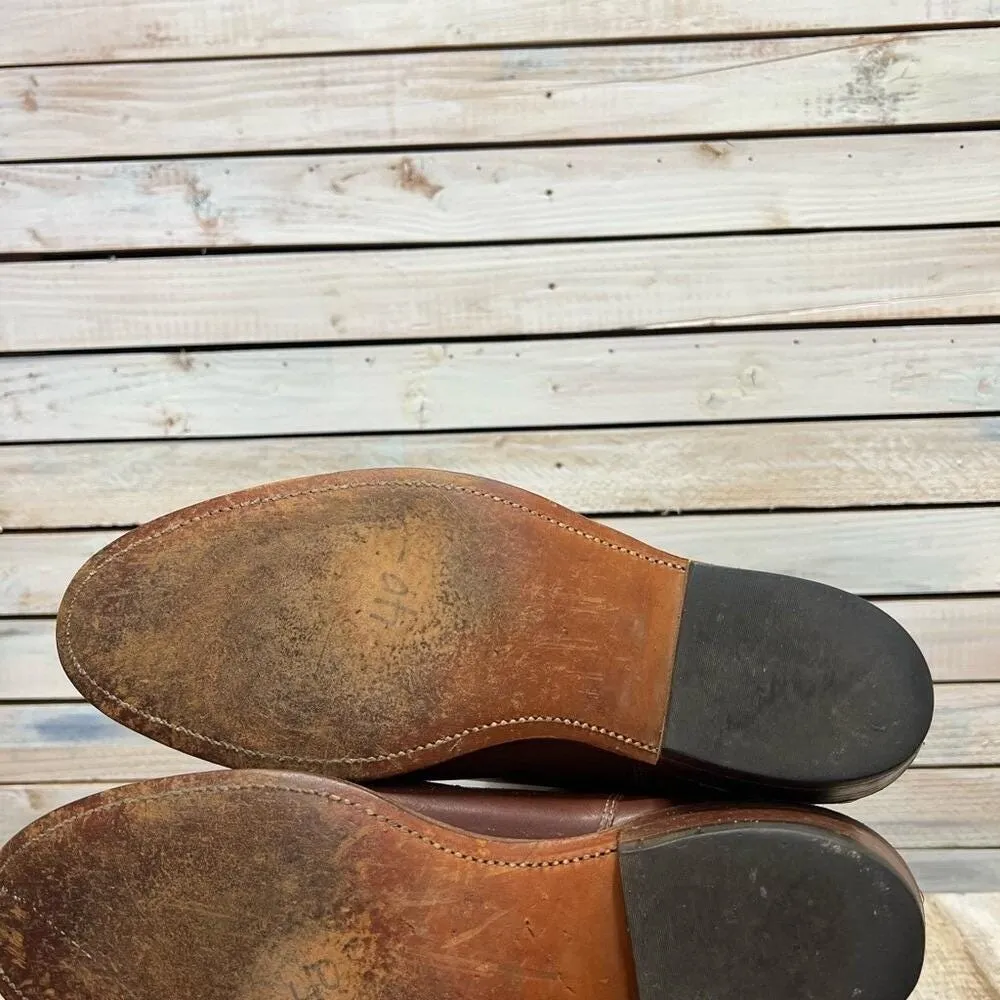 Vintage Frye 8405 Campus 12D Brown Leather Tall Riding Boots Western Women's 13 - Image 6