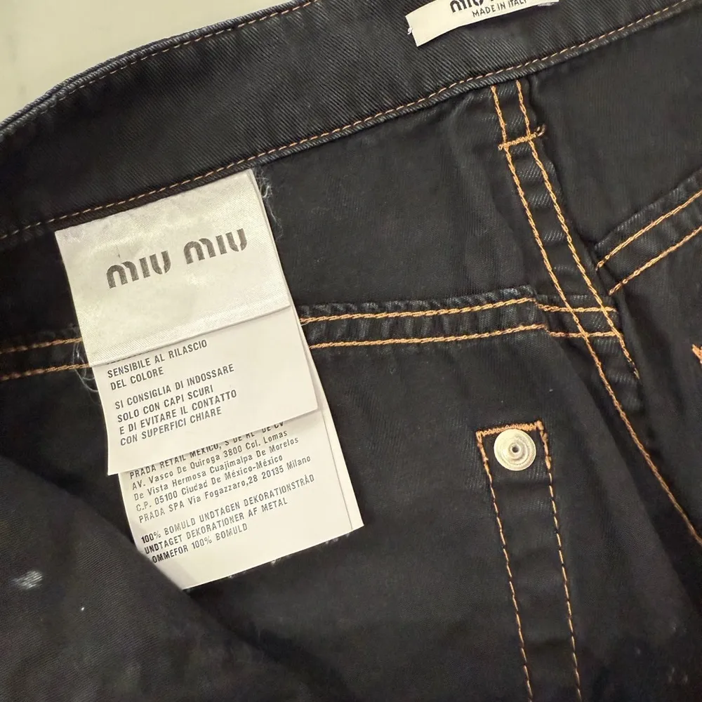 Miu Miu Denim Jean Shorts - Image 5