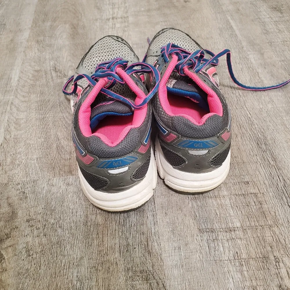 Asics Gel Contend 2 T474Q Pink and Blue Running Sneakers Size 8 - Image 3